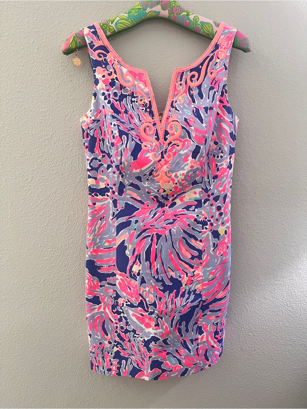 NWT Lilly Pulitzer LYSSA SHIFT Dress in SHRIMPLY CHIC Size 2 $198 - Picture 2 of 13